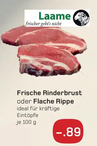 akzenta Laame Frische Rinderbrust oder Flache Rippe 100g Angebot