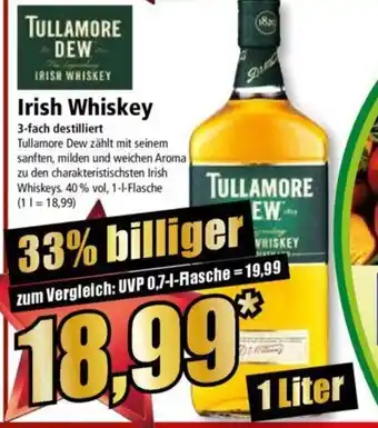 Norma TULLAMORE DEW IRISH WHISKEY 1 Liter Angebot