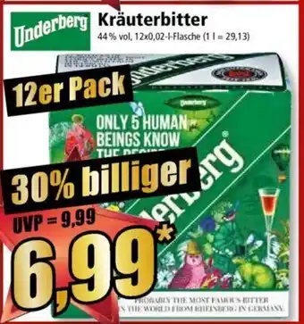 Norma Underberg Kräuterbitter 12er Pack Angebot