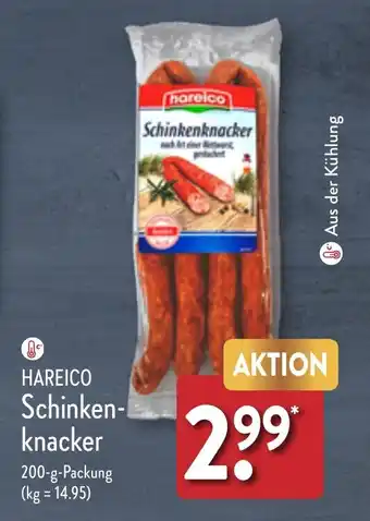 Aldi Nord HAREICO Schinken-knacker 200 g Packung Angebot