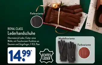 Aldi Nord ROYAL CLASS Lederhandschuhe Angebot