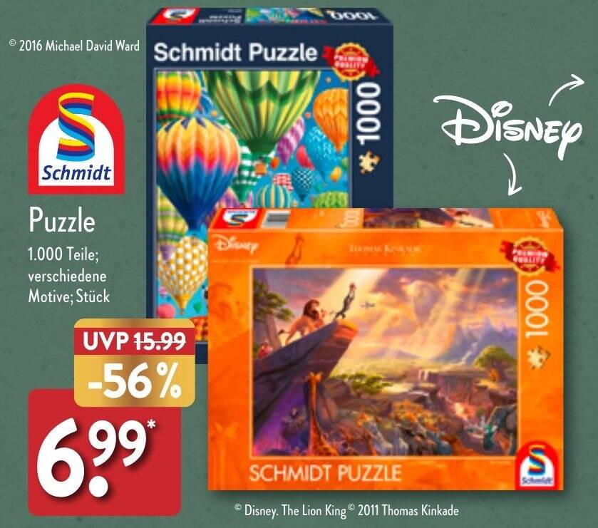 Schmidt Puzzle Angebot bei Aldi Nord