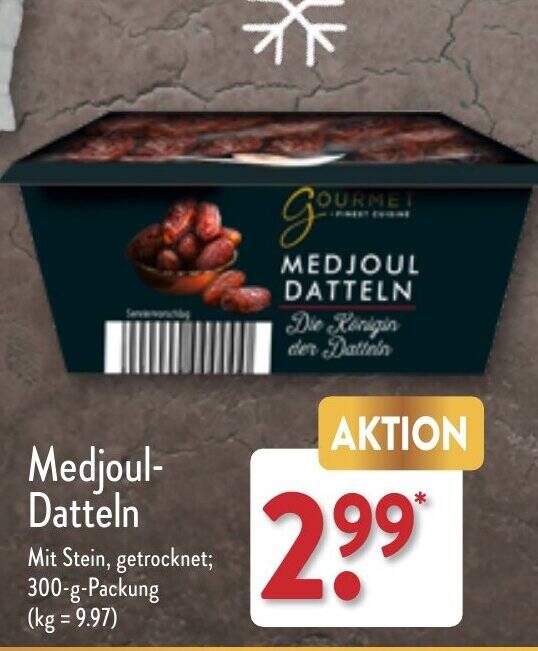 MedjoulDatteln 300 g Packung Angebot bei Aldi Nord