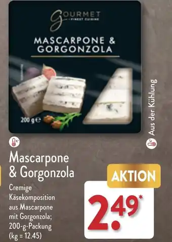 Aldi Nord Mascarpone & Gorgonzola 200 g Packung Angebot