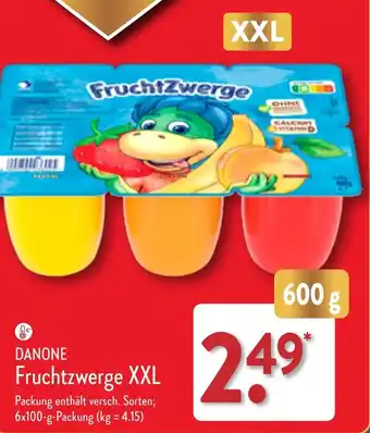 Aldi Nord DANONE Fruchtzwerge XXL 6 x 100 g Packung Angebot