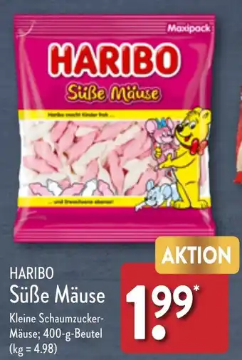 Aldi Nord HARIBO Süße Mäuse 400 g Beutel Angebot