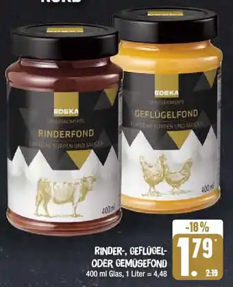 Marktkauf RINDER-, GEFLÜGEL-ODER GEMÜSEFOND 400 ml Glas Angebot