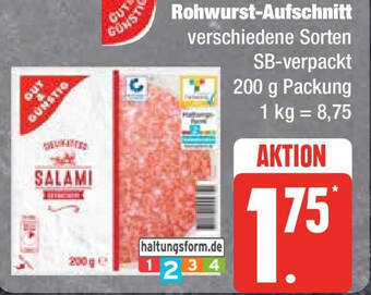 Marktkauf Rohwurst-Aufschnitt 200 g Packung Angebot