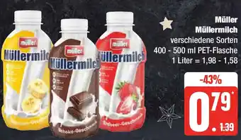 Marktkauf müller Müllermilch 400 - 500 ml PET-Flasche Angebot