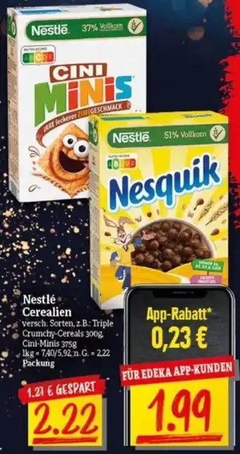 NP Discount Nestlé Cerealien Angebot