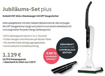 Vorwerk Kobold VK7 Akku-Staubsauger mit SP7 Saugwischer Angebot