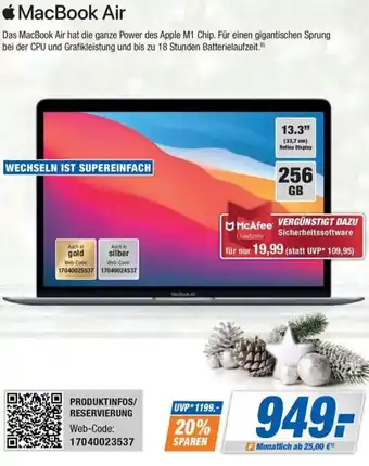 Expert Bening Apple MacBook Air Angebot