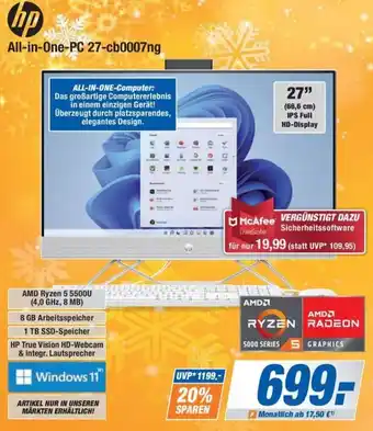 Expert Bening hp All-in-One-PC 27-cb0007ng Angebot