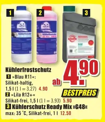 B1 Discount Baumarkt Kühlerfrostschutz oder Kühlerschutz Ready Mix G48 Angebot