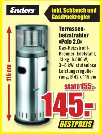 B1 Discount Baumarkt Enders Terrassenheizstrahler Polo 2.0 Angebot