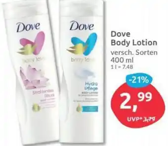 Budni Dove Body Lotion 400ml Angebot