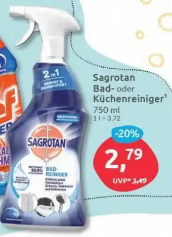 Budni Sagrotan Bad oder Küchenreiniger 750ml Angebot