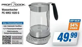 Expert Bening PROFI COOK Wasserkocher PC-WKS 10Wasserkocher PC-WKS 1020 G Angebot