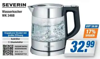 Expert Bening SEVERIN Wasserkocher WK 3468 Angebot