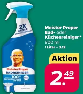 NETTO Meister Proper Bad oder Küchenreiniger 800 ml Angebot