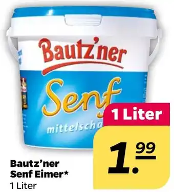 NETTO Bautz'ner Senf Eimer 1 Liter Angebot