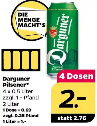 NETTO Darguner Pilsener 4 x 0,5 Liter Angebot