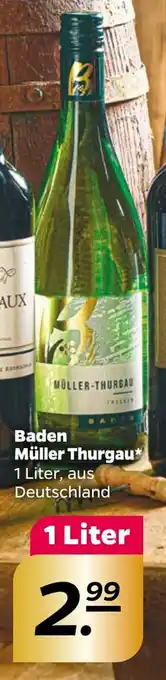 NETTO Baden Müller Thurgau 1 Liter Angebot