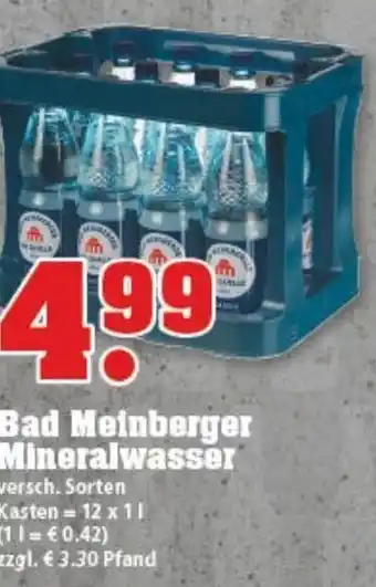 trinkgut Bad Meinberger Mineralwasser 12x1L Angebot