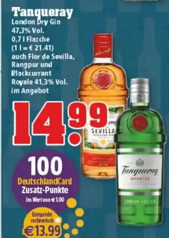 trinkgut Tanqueray London Dry Gin 0,7L Angebot