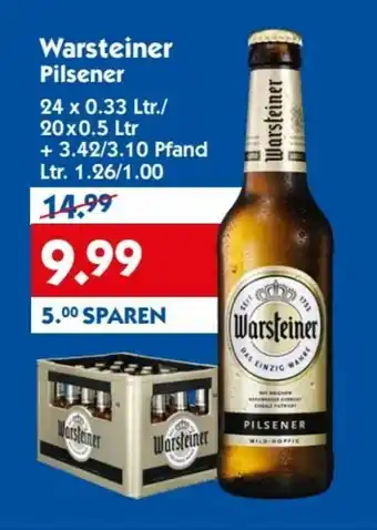 Hol'ab Getränkemarkt Warsteiner Pilsener 24x0,33/20x0,5L Angebot