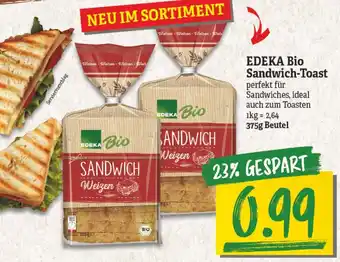 NP Discount Edeka Bio Sandwich Toast 375g Beutel Angebot