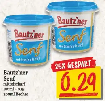 NP Discount Bautz'ner Senf 200ml Becher Angebot