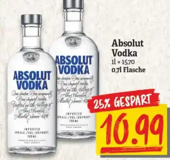 NP Discount Absolut Vodka 0,7L Angebot