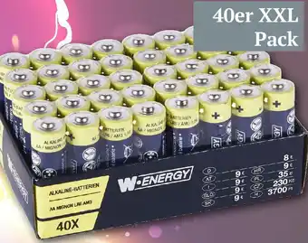 Woolworth W-ENERGY Alkaline Batterien 40er XXL Pack Angebot