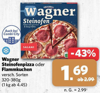 Combi Wagner Steinofenpizza oder Flammkuchen 320-380 g Angebot