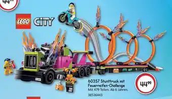 Vedes LEGO CITY 60357 Stunttruck mit Feuerreifen-Challenge Angebot