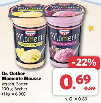 Combi Dr. Oetker Momente Mousse 100 g Becher Angebot