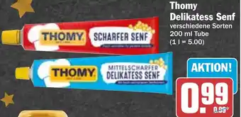 Hit Thomy Delikatess Senf 200 ml Tube Angebot