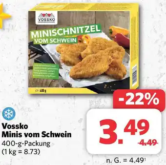 Combi Vossko Minis vom Schwein 400 g Packung Angebot