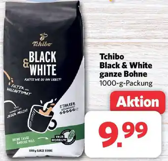 Combi Tchibo Black & White ganze Bohne 1000 g Packung Angebot