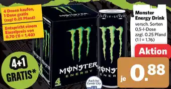 Combi Monster Energy Drink 0,5 L Dose Angebot