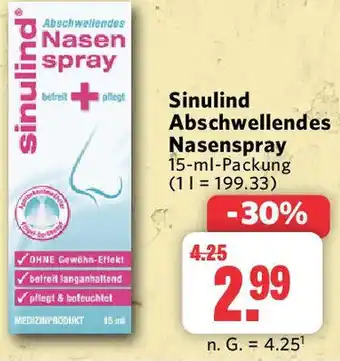 Combi Sinulind Abschwellendes Nasenspray 15 ml Packung Angebot