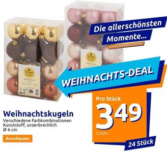 Action Weihnachtskugeln 24 Stück Angebot