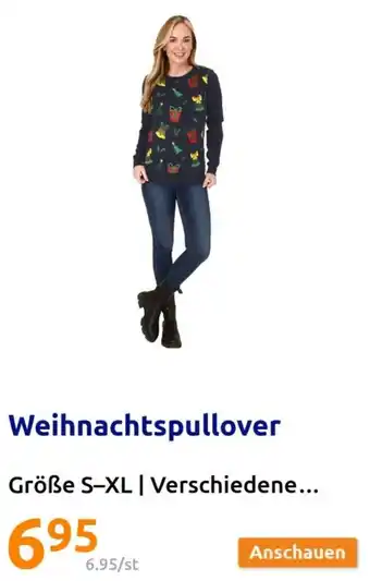 Action Weihnachtspullover Größe S-XL Angebot