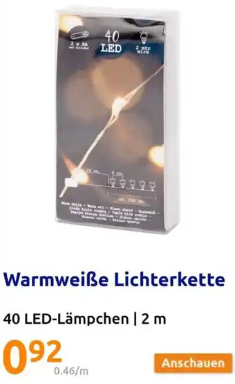 Action Warmweiße Lichterkette 40 LED-Lämpchen | 2 m Angebot