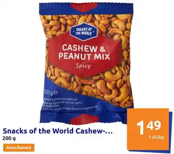 Action Snacks of the World Cashew & Peanut Mix 200 g Angebot