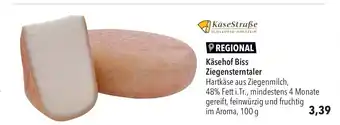 CITTI Markt Käsehof Biss Ziegensterntaler 100 g Angebot