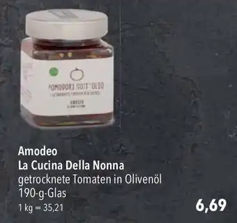 CITTI Markt Amodeo La Cucina Della Nonna getrocknete Tomaten in Olivenöl 190-g-Glas Angebot