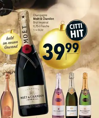 CITTI Markt Champagne Moët & Chandon Brut Impérial 0,75-1-Flasche Angebot