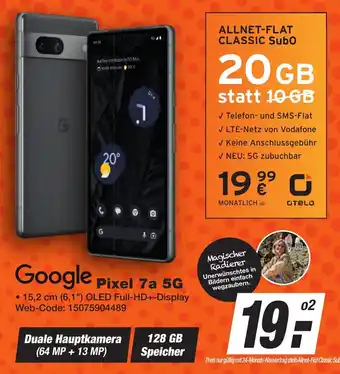 K+B Expert Google Pixel 7a 5G Angebot